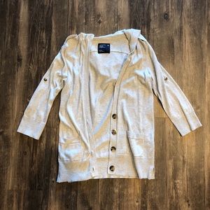 American Eagle Light Gray Cardigan